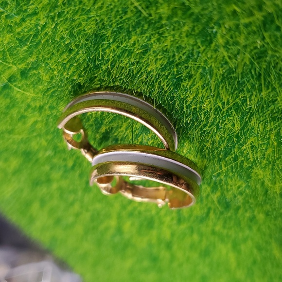 Napier Hoop Earrings E1004 For Pierced Ears - Picture 2 of 3